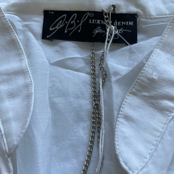 ABS by Allen Schwartz embroidered and beaded tunic - Picture 4 of 10